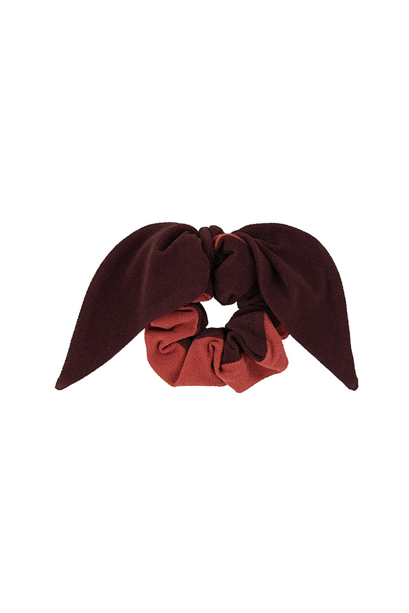 The Rosewood Terry Bow Scrunchie