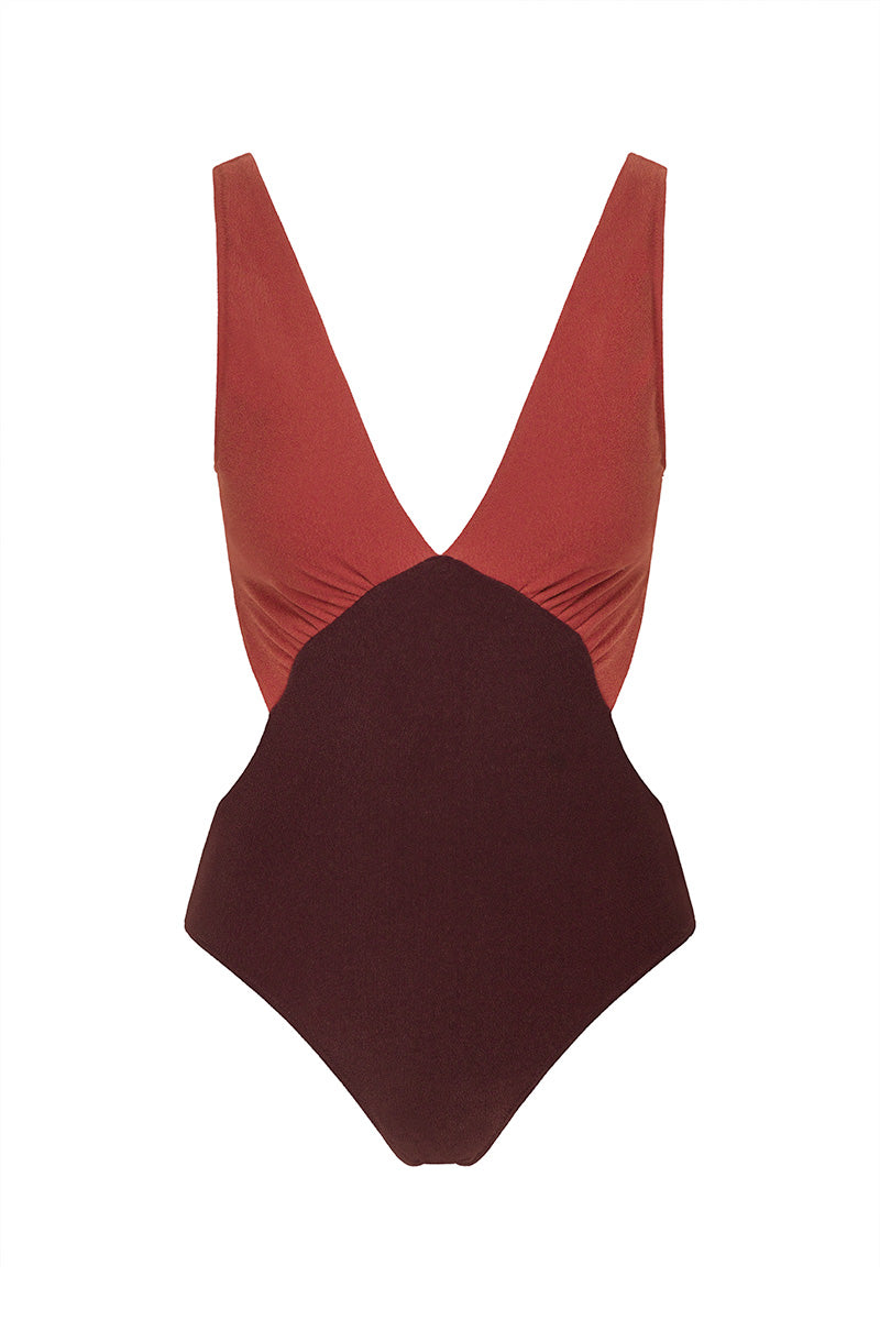 The Coco Terry Kate Swimsuit ~ Colourblock