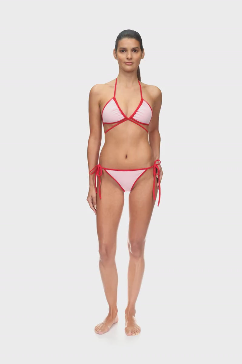 The Red Terry Tie-Me-Up Brief ~ Reversible