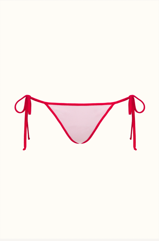 The Red Terry Tie-Me-Up Brief ~ Reversible