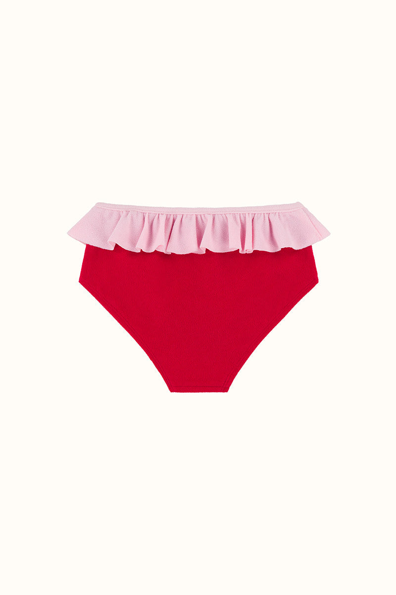 The Mini Red Terry Frill Brief