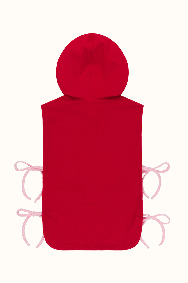The Mini Red Terry Robe – Talia Collins
