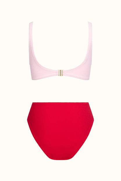 The Red Terry Kate Swimsuit ~ Colourblock